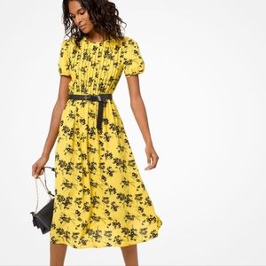 Michael Kors Botanical Yellow Dress